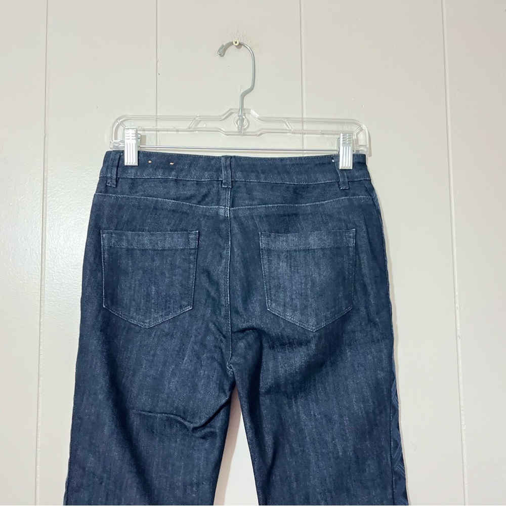 Coldwater Creek Jeans Women's Blue Denim Tuxedo Ankle Jeans Size 4P NWT - Picture 9 of 12